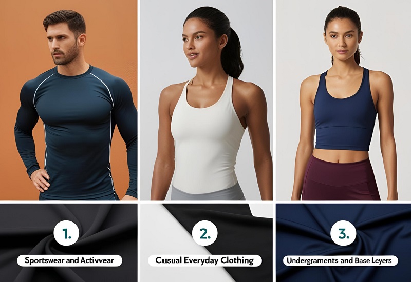 Common Applications of Lycra Single Jersey Fabric