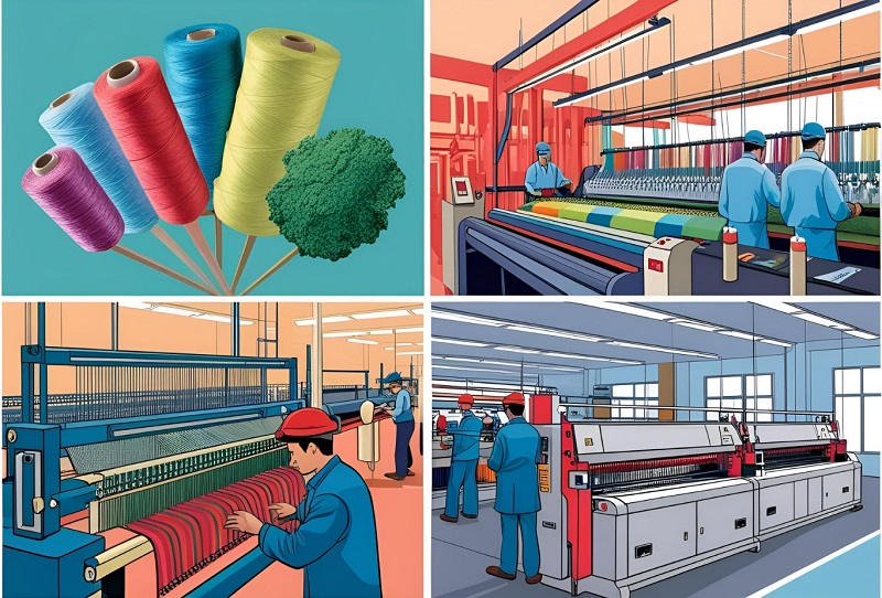 Manufacturing Process of Polyester Taffeta Fabric