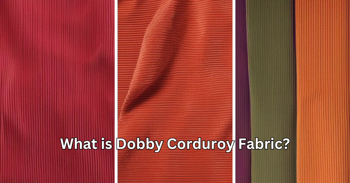 What is Dobby Corduroy Fabric